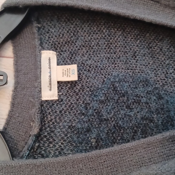 Womens Polka Dot Open Front Cardigan Long Sleeve Fall Winter Knitted Sweater - Picture 2 of 4